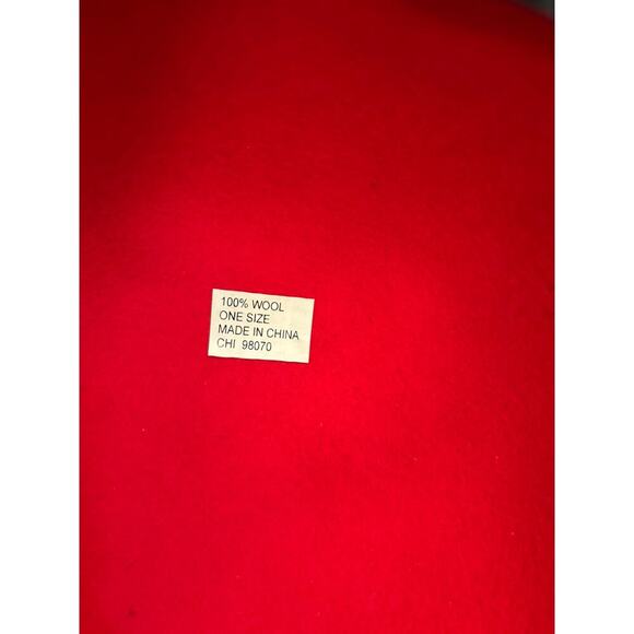 Vintage Womens Fedora Hat Red 100% Wool - Picture 3 of 4